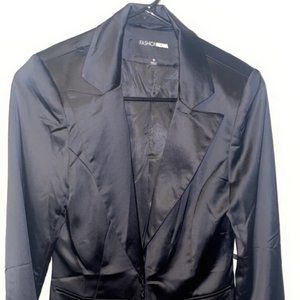 Black Satin Blazer